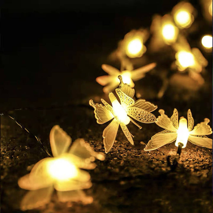 Modern Creative Butterfly Outdoor Patio Garden LED String Lamp-Orizon Depot