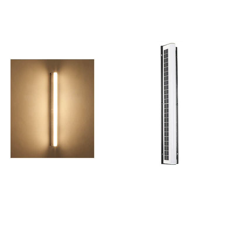 Modern Long Acrylic Solar LED Waterproof Wall Light for Outdoor Garden-Orizon Depot