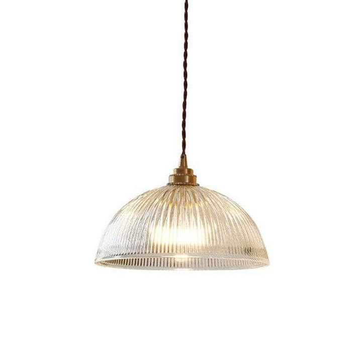 Modern Clear Glass Dome Pendant Light-Orizon Depot