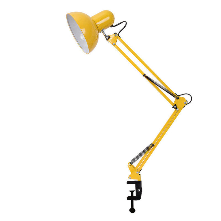 Modern Minimalist Retractable Long Arm Clip Iron ABS 1-Light Table Lamp For Bedroom-Orizon Depot