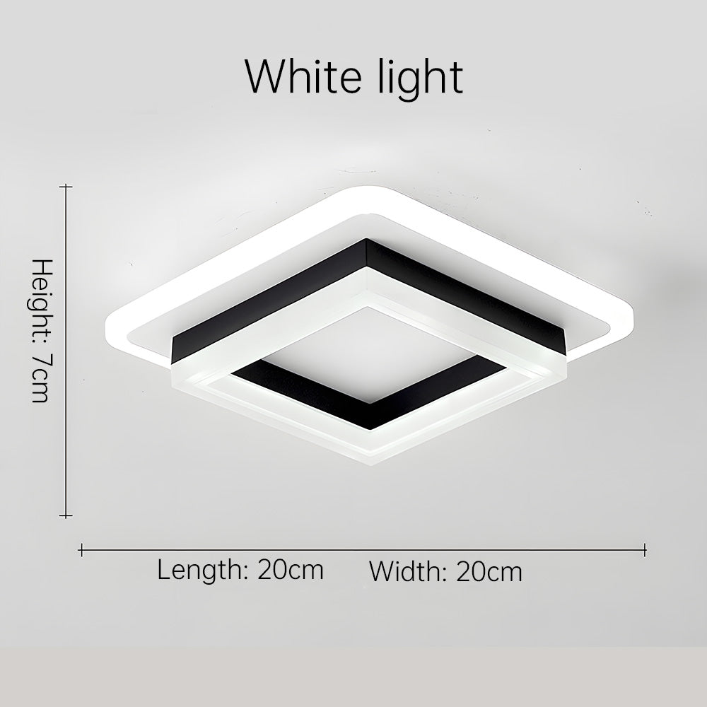 Modern Square LED Ceiling Light | Stylish Flush Mount Fixture