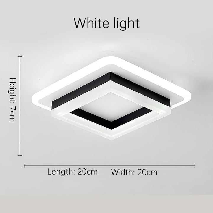 Modern Square LED Ceiling Light | Stylish Flush Mount Fixture