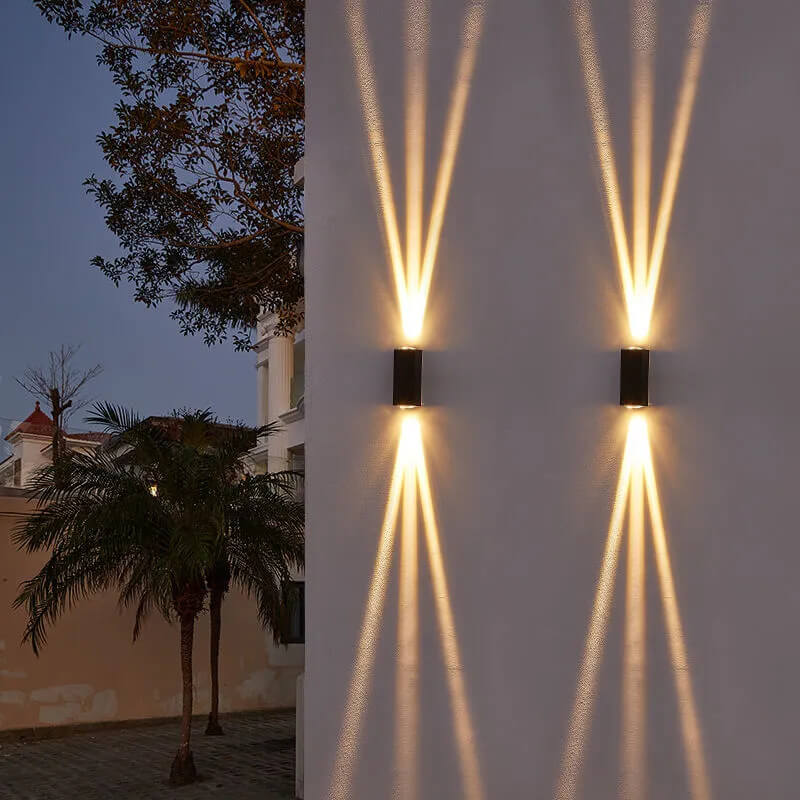 Modern Rectangular LED Outdoor Wall Sconce Light-Orizon Depot