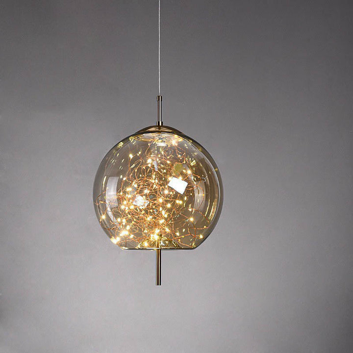 Scandinavian Cylinder Oval Glass Pendant Light for Bedroom-Orizon Depot
