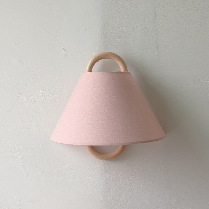 Modern Original Wooden Pleated Semi-Circle 1-Light Wall Sconce Lamp