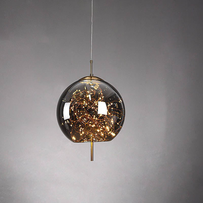 Scandinavian Cylinder Oval Glass Pendant Light for Bedroom-Orizon Depot