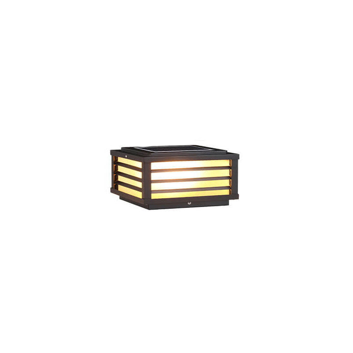 Modern Minimalist Solar LED Post Light Waterproof Aluminum Garden Landscape Lamp-Orizon Depot