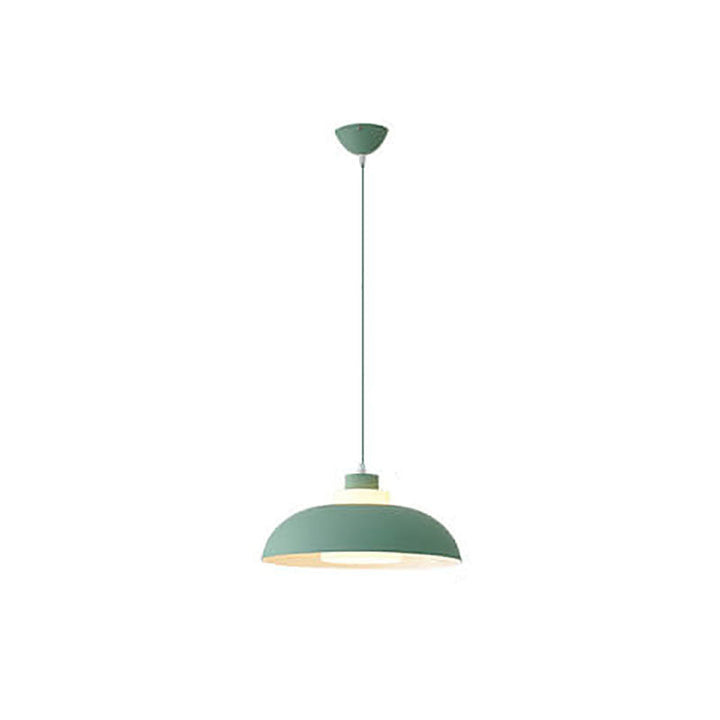 Modern Solid Color Macaron Acrylic Style Aluminum 1-Light Pendant Lamp-Orizon Depot