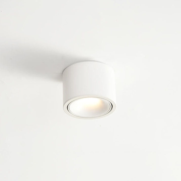 Modern Minimalist Adjustable Round LED Flush Mount Spotlight Ceiling Lamp-Orizon Depot