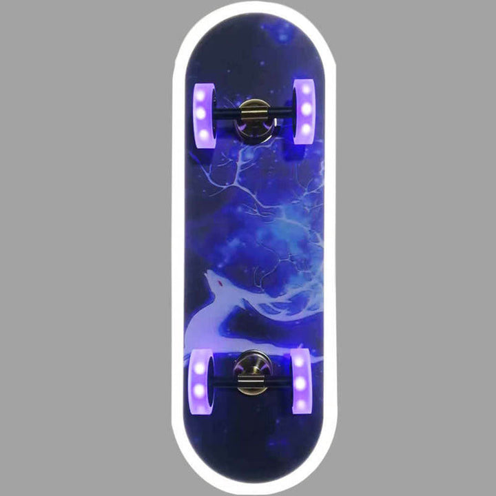 Modern Creative Cartoon Skateboard Acrylic LED Kids Flush Mount Ceiling Lamp-Orizon Depot