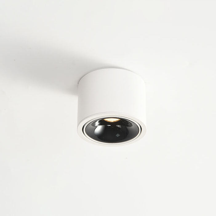 Modern Minimalist Adjustable Round LED Flush Mount Spotlight Ceiling Lamp-Orizon Depot