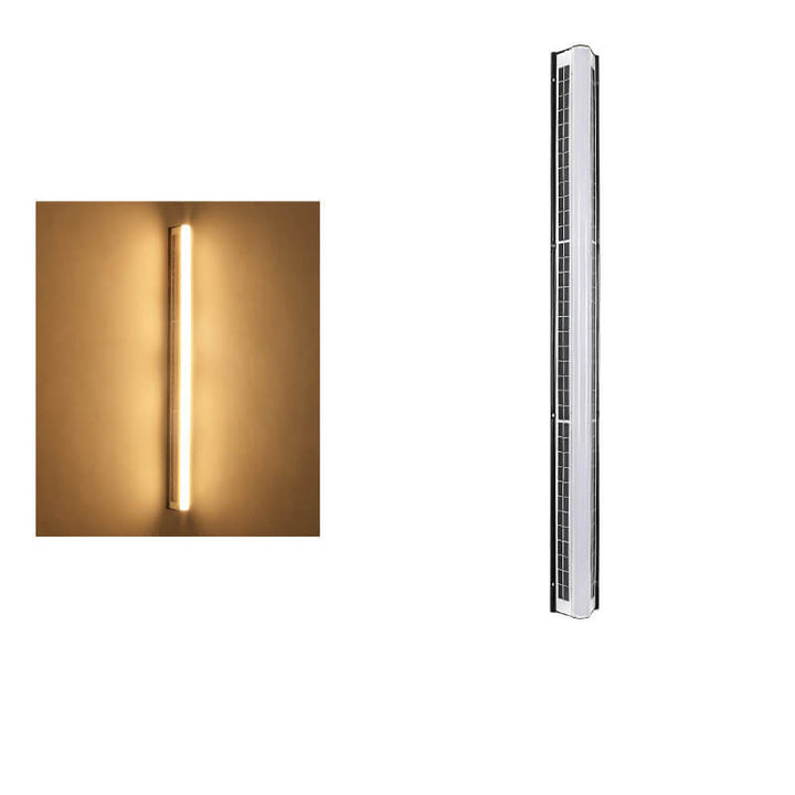Modern Long Acrylic Solar LED Waterproof Outdoor Garden Wall Lamp-Orizon Depot