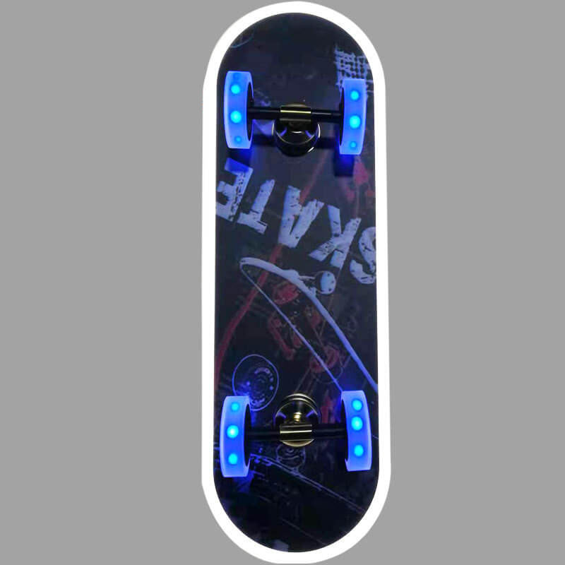 Modern Creative Cartoon Skateboard Acrylic LED Kids Flush Mount Ceiling Lamp-Orizon Depot