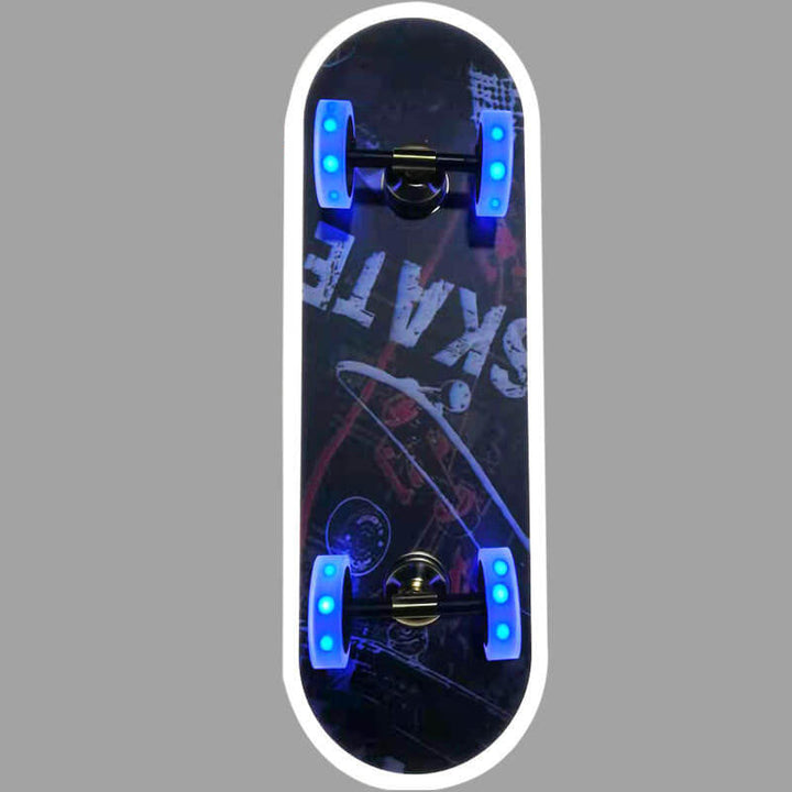 Modern Creative Cartoon Skateboard Acrylic LED Kids Flush Mount Ceiling Lamp-Orizon Depot
