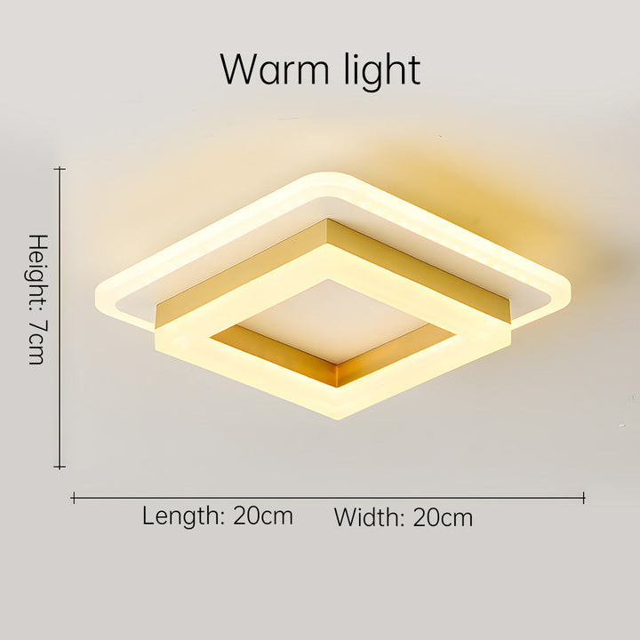 Modern Square LED Ceiling Light | Stylish Flush Mount Fixture