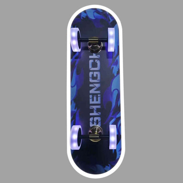 Modern Creative Cartoon Skateboard Acrylic LED Kids Flush Mount Ceiling Lamp-Orizon Depot