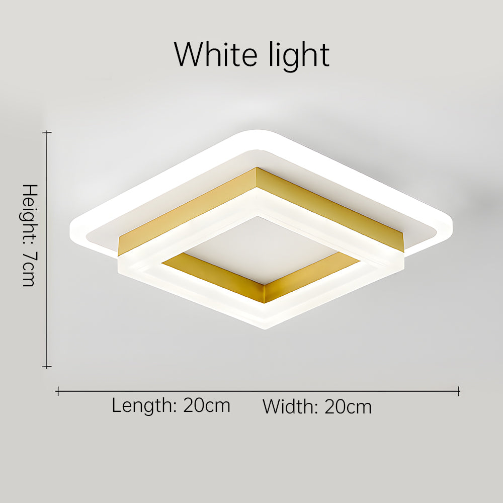Modern Square LED Ceiling Light | Stylish Flush Mount Fixture
