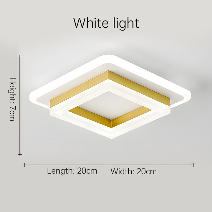 Modern Square LED Ceiling Light | Stylish Flush Mount Fixture