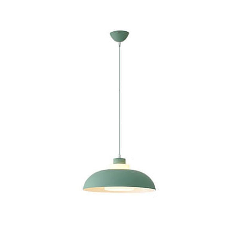Modern Solid Color Macaron Acrylic Style Aluminum 1-Light Pendant Lamp-Orizon Depot