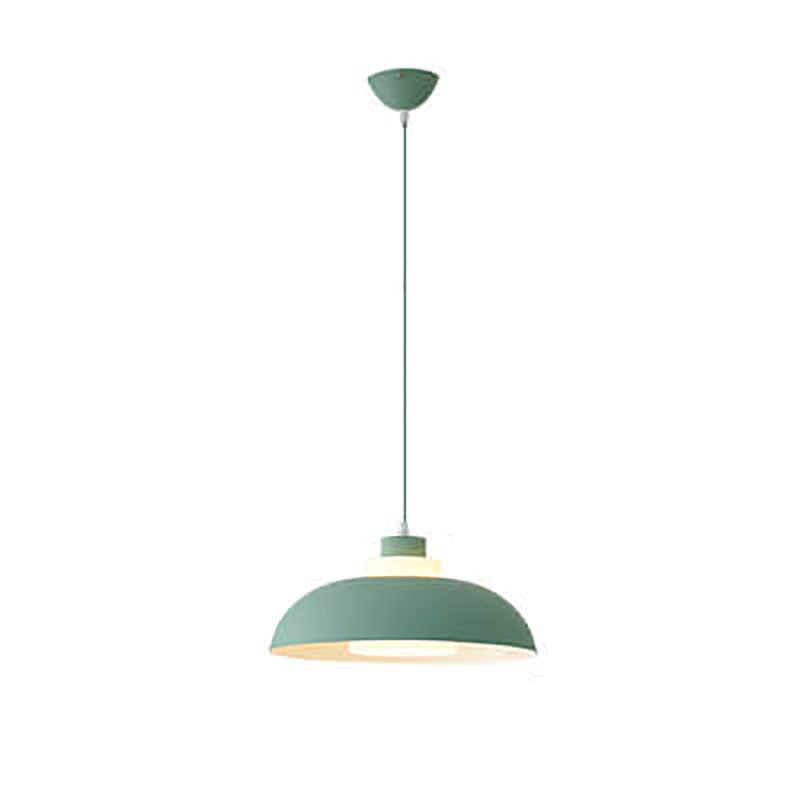 Modern Solid Color Macaron Acrylic Style Aluminum 1-Light Pendant Lamp-Orizon Depot