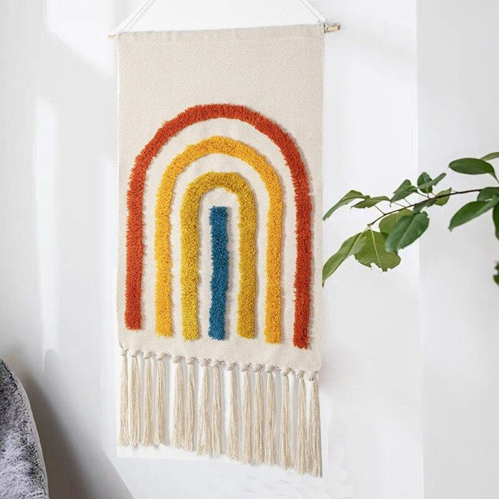 Geometric Tufted Wall Carpet for Stylish Home Decor-Orizon Depot