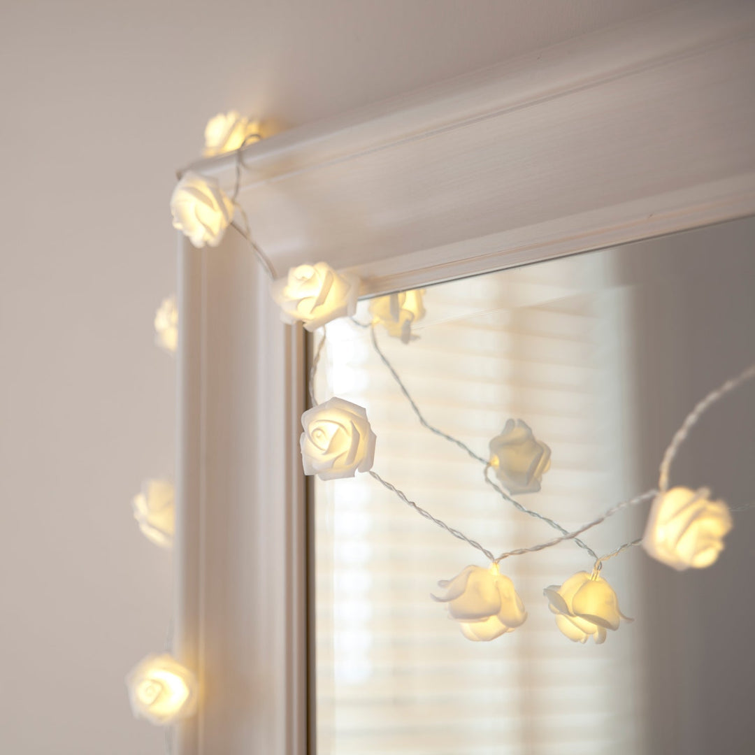 30 LED Warm White Rose Fairy Lights for Home Decor-Orizon Depot