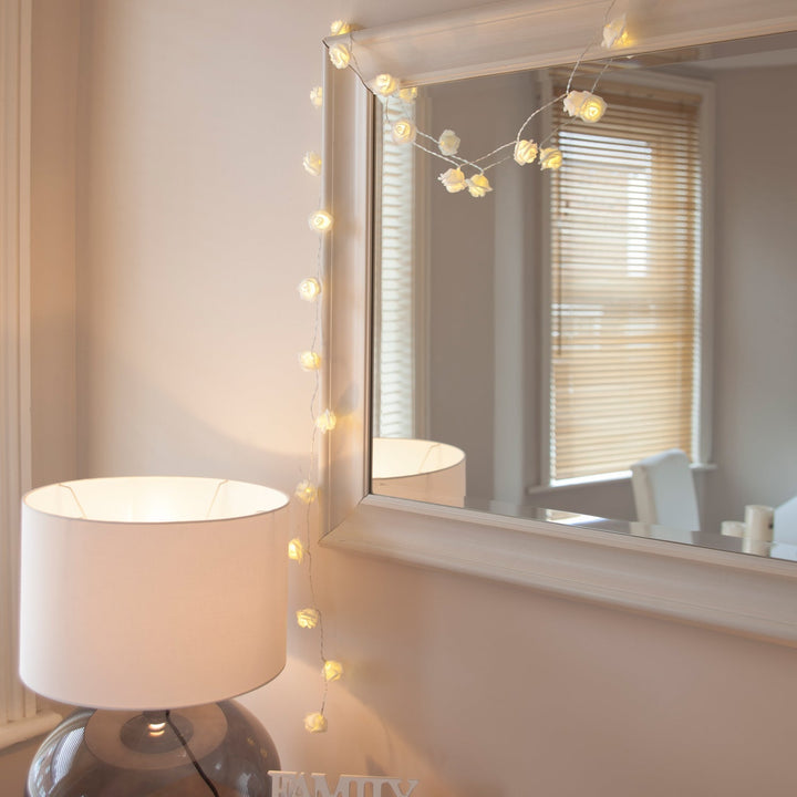 30 LED Warm White Rose Fairy Lights for Home Decor-Orizon Depot