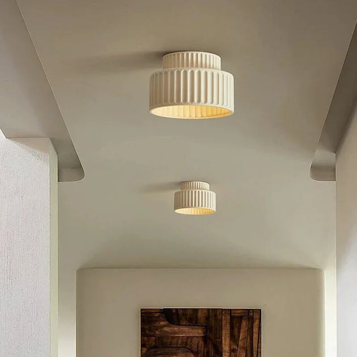 Sculptural Ripple Ceiling Light | Elegant Design, Soft Glow