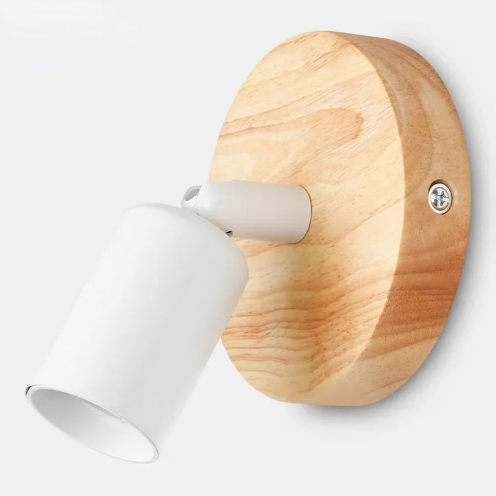 Vintage Retro Adjustable Wall Lamp | Wooden and Metal Sconce