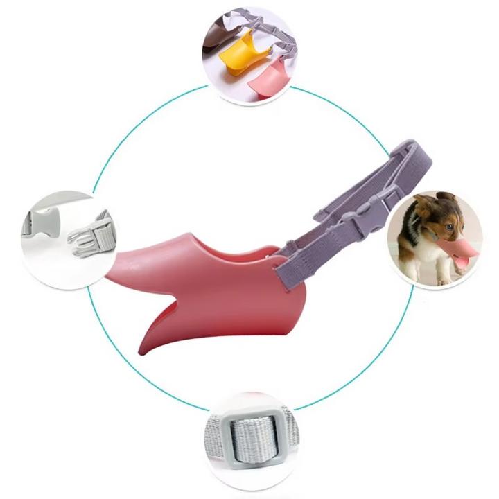 Adjustable Silicone Duckbill Dog Muzzle for Small and Large Dogs-Orizon Depot