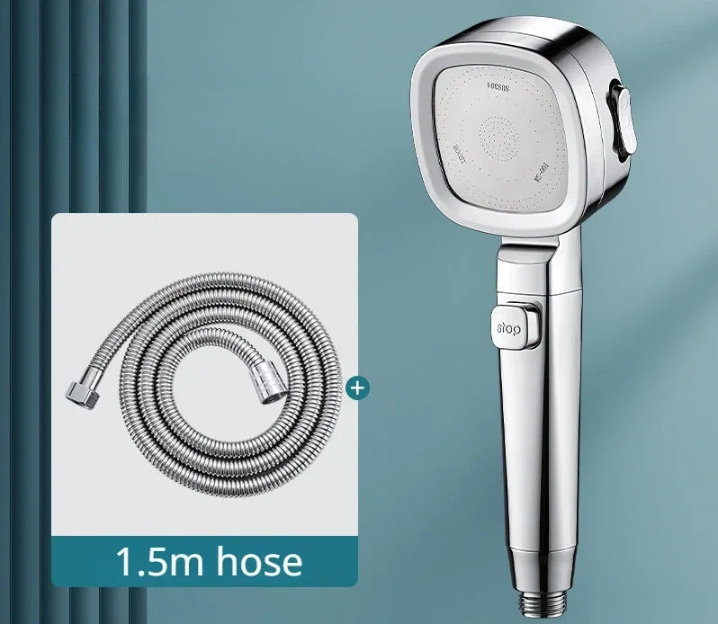 Water-Saving High Pressure Shower Head with 3 Adjustable Modes
