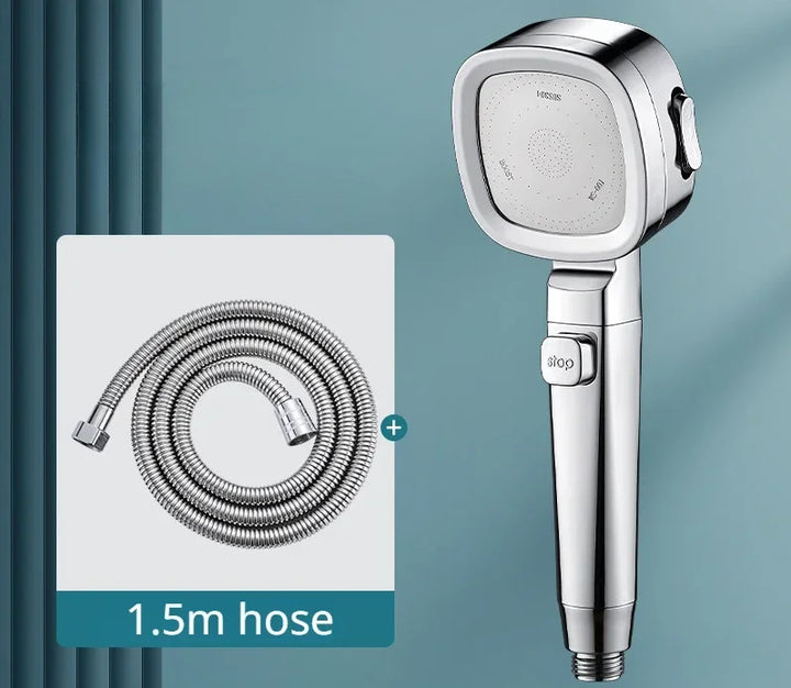 Water-Saving High Pressure Shower Head with 3 Adjustable Modes