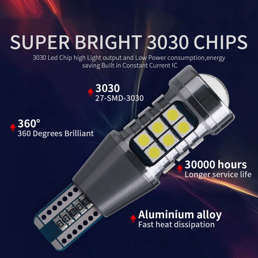2pcs High Power W16W T15 921 LED Bulbs for Tail Signal Lights