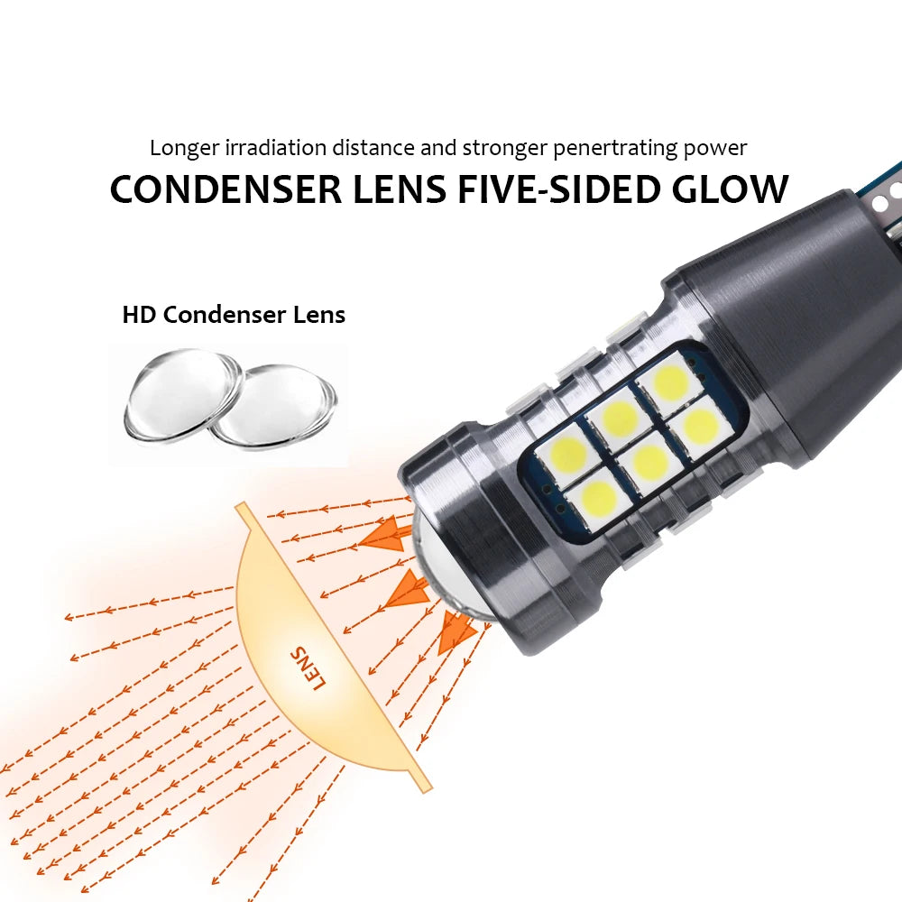 2pcs High Power W16W T15 921 LED Bulbs for Tail Signal Lights