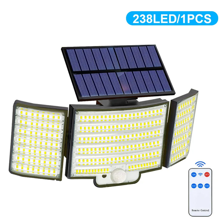 Solar Powered Motion Sensor Outdoor Security Light