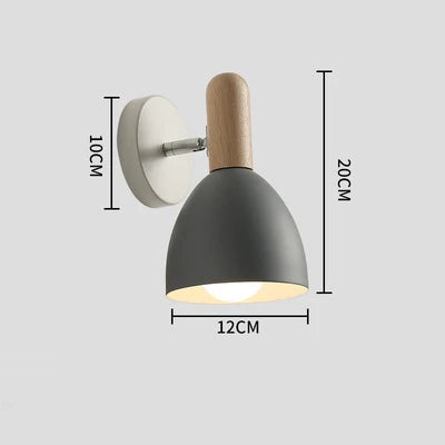 Adjustable Wooden Wall Lamp | Stylish Bedside Lighting Solution