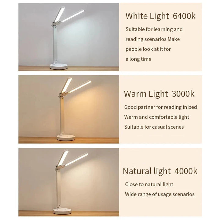 Adjustable Rechargeable Reading Lamp - Dimmable with Phone Stand-Orizon Depot