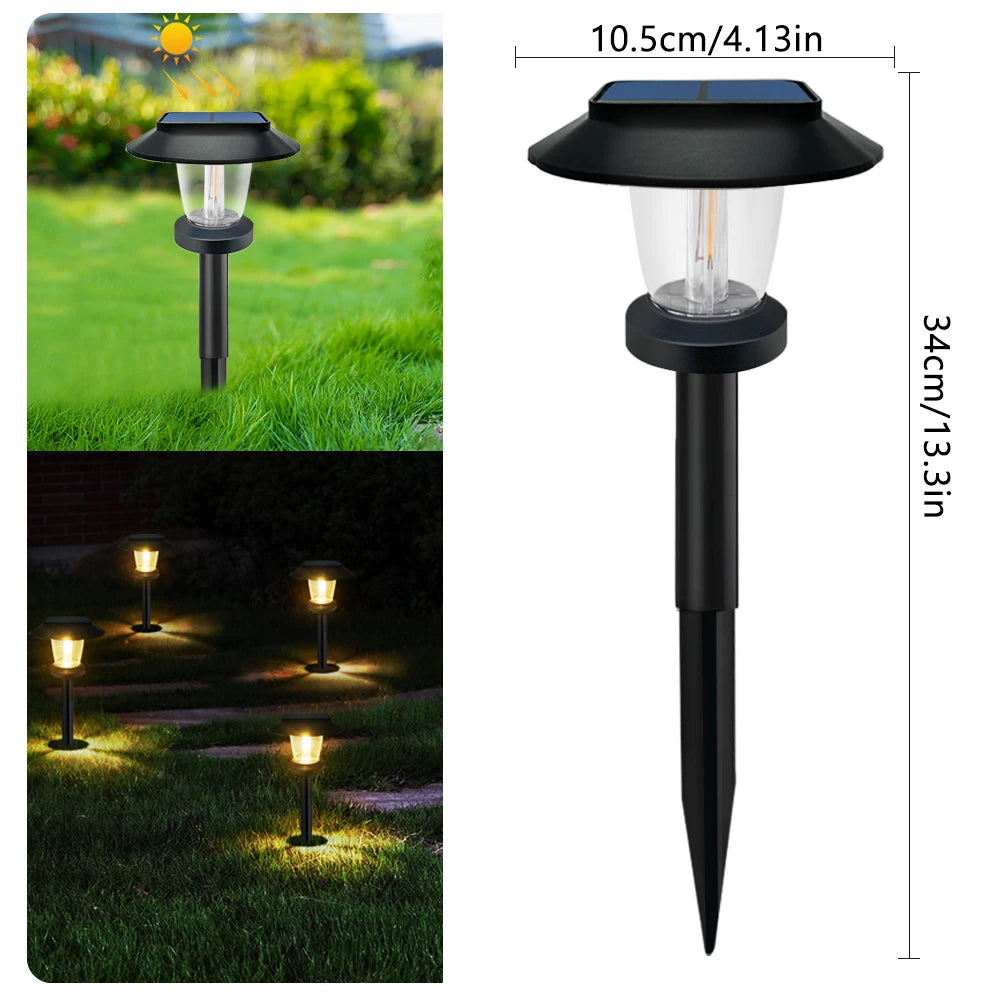 Outdoor Waterproof Solar Pathway Lights for Garden and Walkways