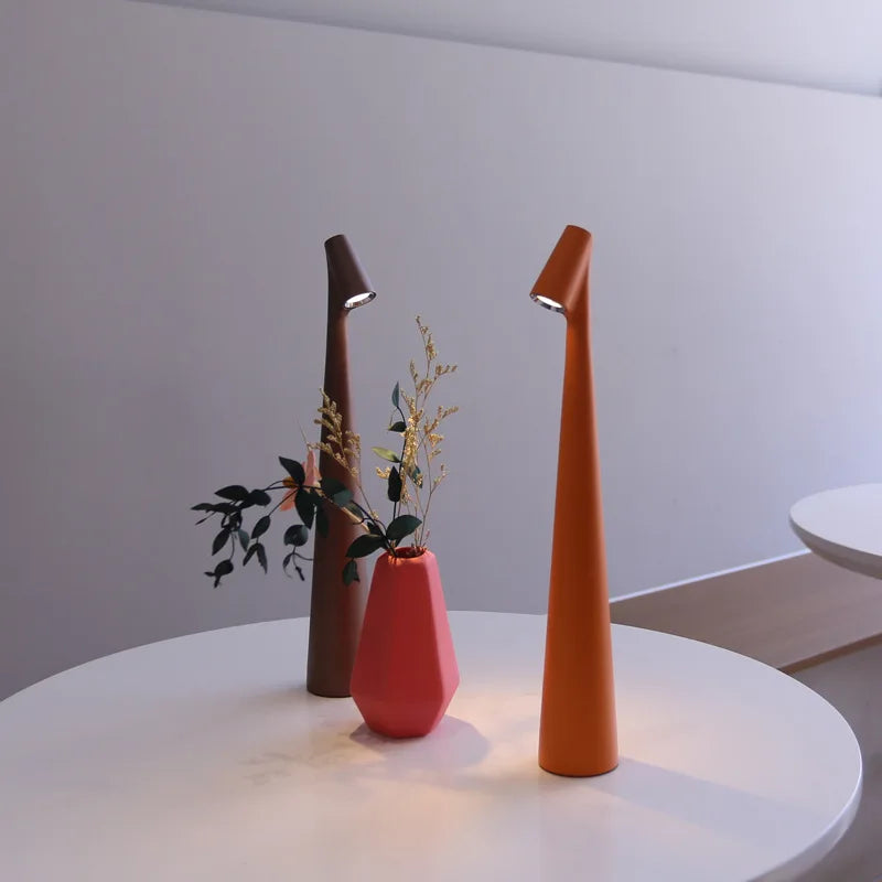 Rechargeable Touch Dimmable LED Table Lamp for Modern Spaces