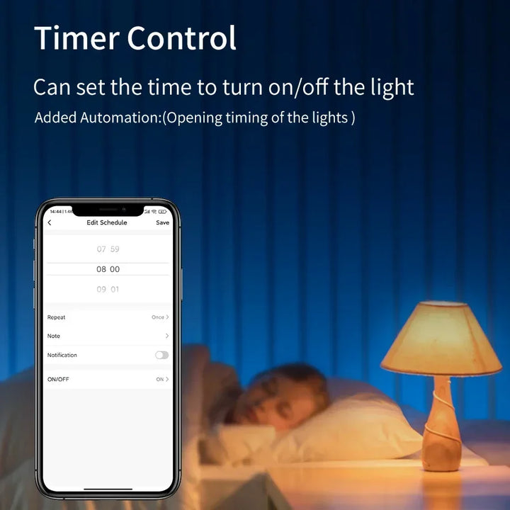 Smart WiFi RGB LED Light Bulbs with Voice Control