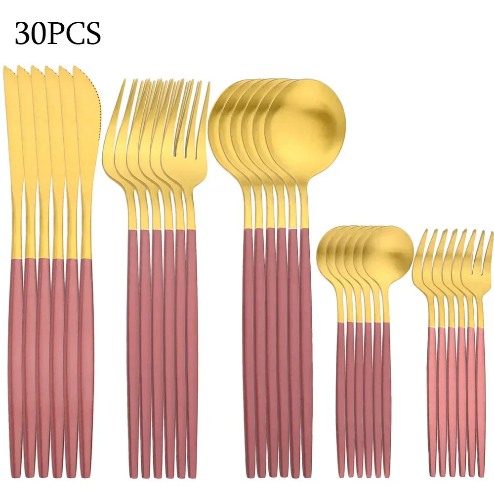 Refined 30-Piece Cutlery Set for Elegant Dining and Entertaining-Orizon Depot