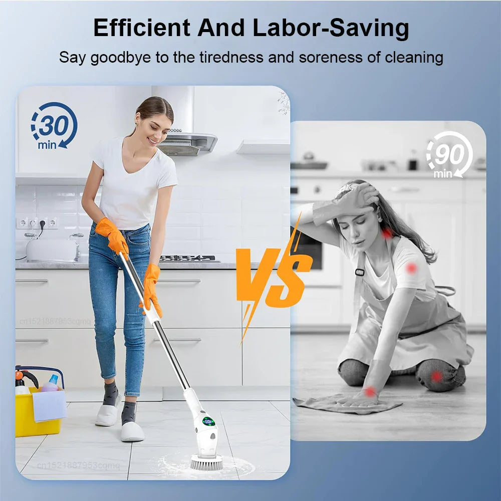 8-in-1 Multifunctional Electric Cleaning Brush - Wireless & Rotating-Orizon Depot