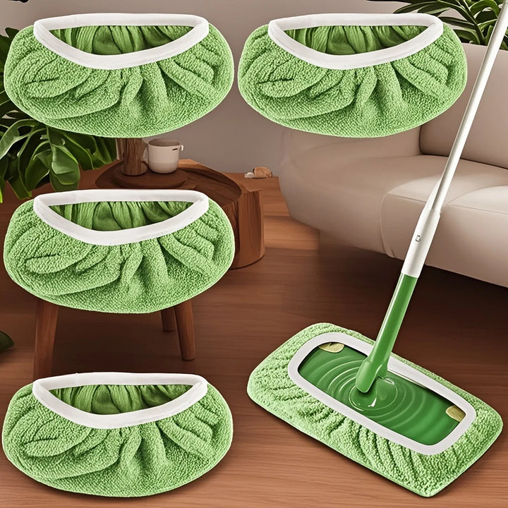 Effortless Floor Cleaning with Reusable High-Absorbency Microfiber Mop Pads