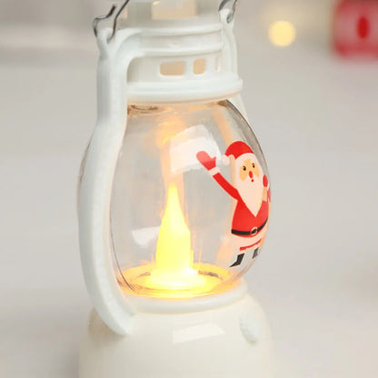 Christmas's Portable LED Santa Snowman Lanterns - Battery-Powered