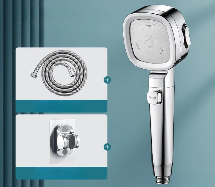 Water-Saving High Pressure Shower Head with 3 Adjustable Modes