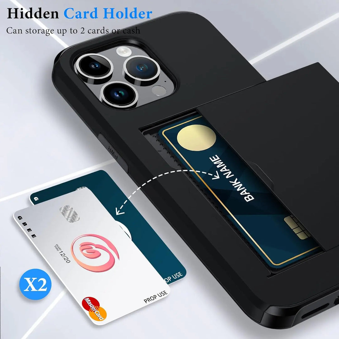 Slim iPhone Case with Card Holder | Stylish Protection & Storage-Orizon Depot
