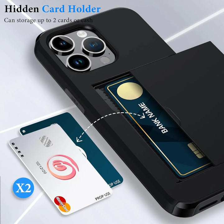 Slim iPhone Case with Card Holder | Stylish Protection & Storage-Orizon Depot