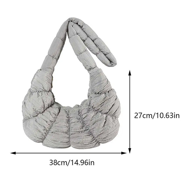 Puff Croissant Shoulder Bag - Stylish and Versatile Handbag-Orizon Depot