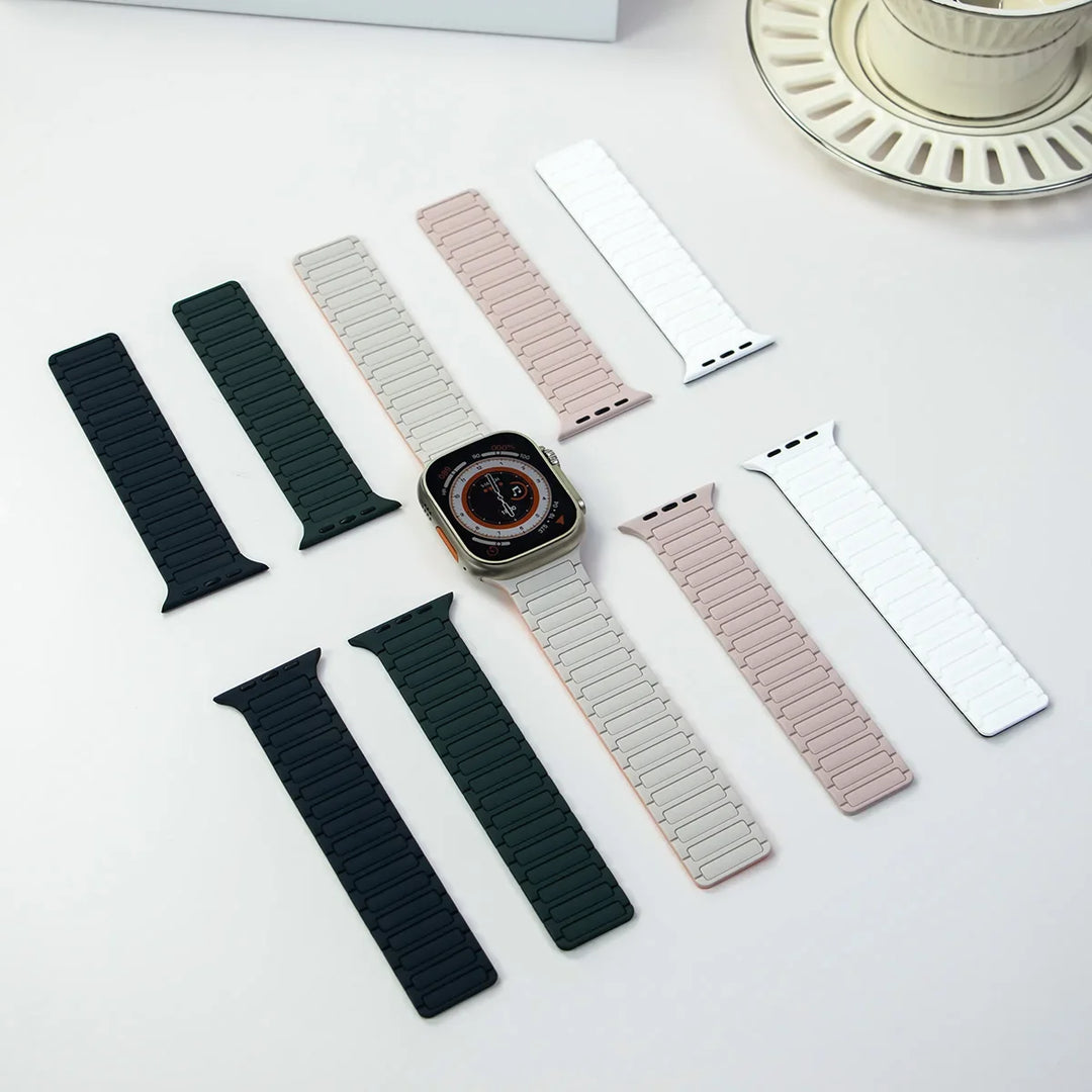 Men's Silicone Strap for Apple Watch Ultra Accessories