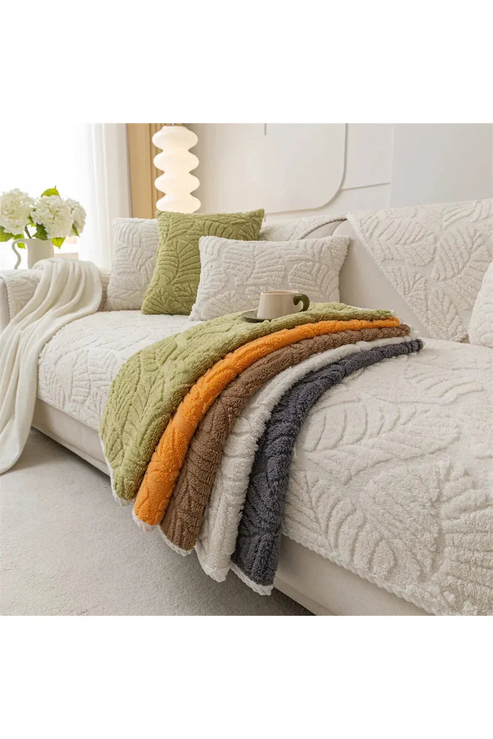 Nordic Aesthetic Sofa Cover for Stylish Home Decor-Orizon Depot